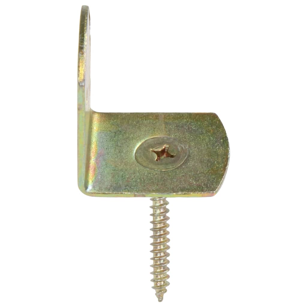 Aitapaneelin kiinnikkeet 48 kpl L-muoto galvanoitu metalli - Harrastajankoti.fi