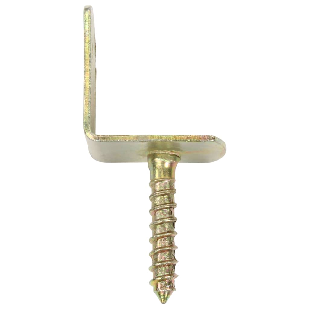 Aitapaneelin kiinnikkeet 48 kpl L-muoto galvanoitu metalli - Harrastajankoti.fi