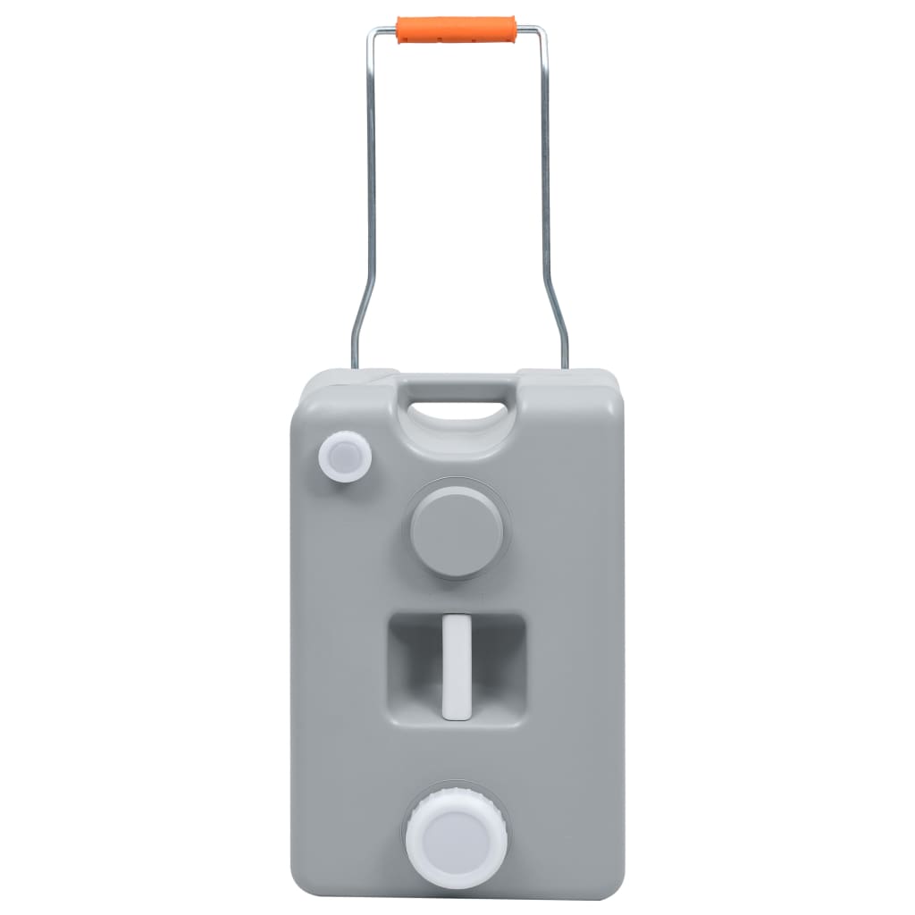 Pyörillä varustettu vesisäiliö retkeilyyn 25 l harmaa - Harrastajankoti.fi