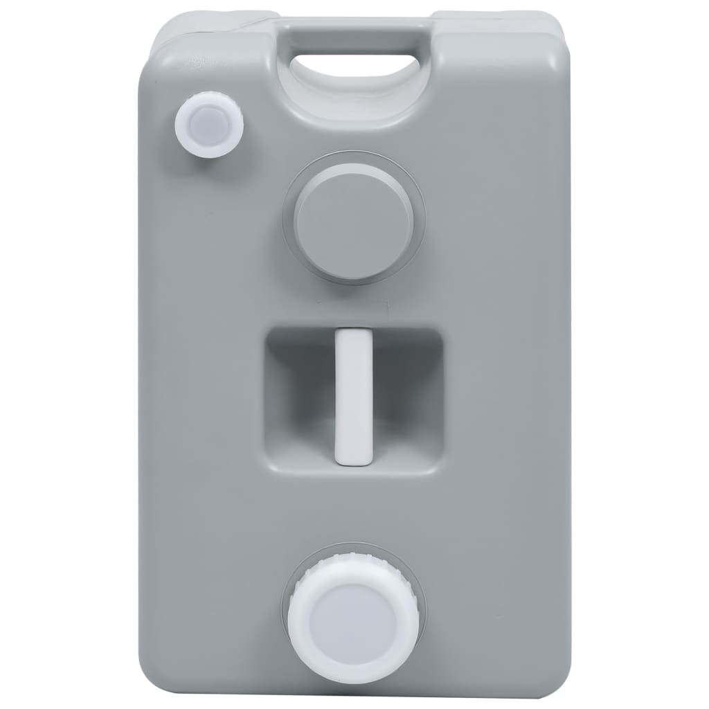 Pyörillä varustettu vesisäiliö retkeilyyn 25 l harmaa - Harrastajankoti.fi