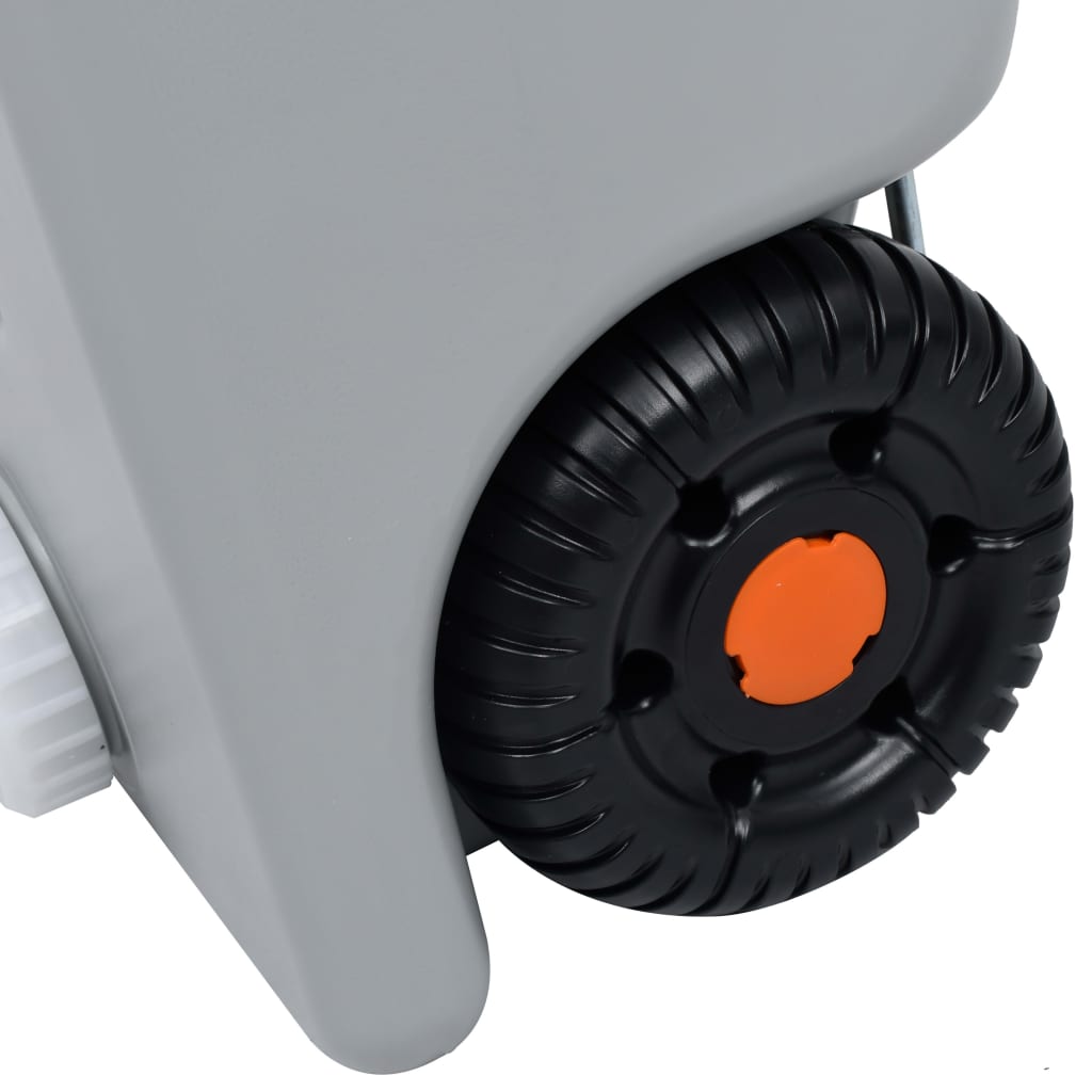 Pyörillä varustettu vesisäiliö retkeilyyn 25 l harmaa - Harrastajankoti.fi