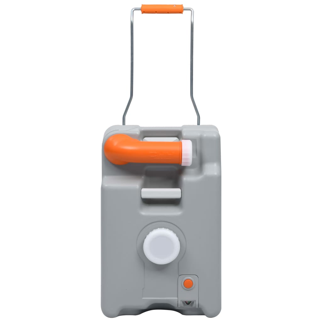 Pyörillä varustettu vesisäiliö retkeilyyn 25 l harmaa - Harrastajankoti.fi