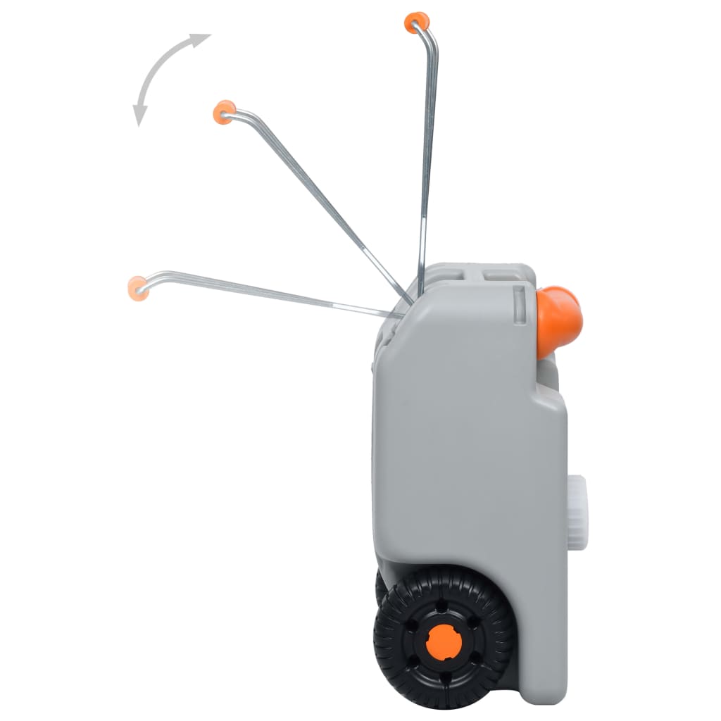 Pyörillä varustettu vesisäiliö retkeilyyn 25 l harmaa - Harrastajankoti.fi