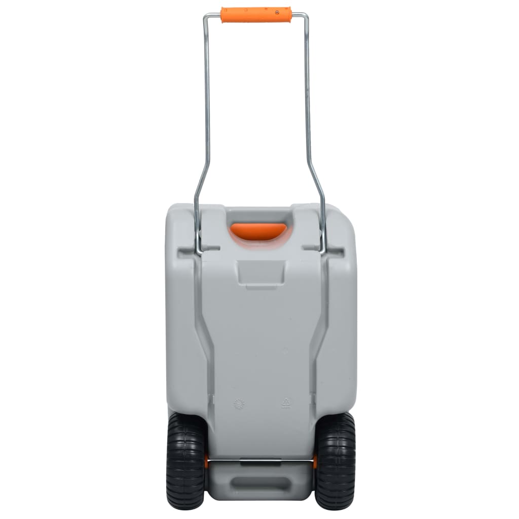 Pyörillä varustettu vesisäiliö retkeilyyn 25 l harmaa - Harrastajankoti.fi