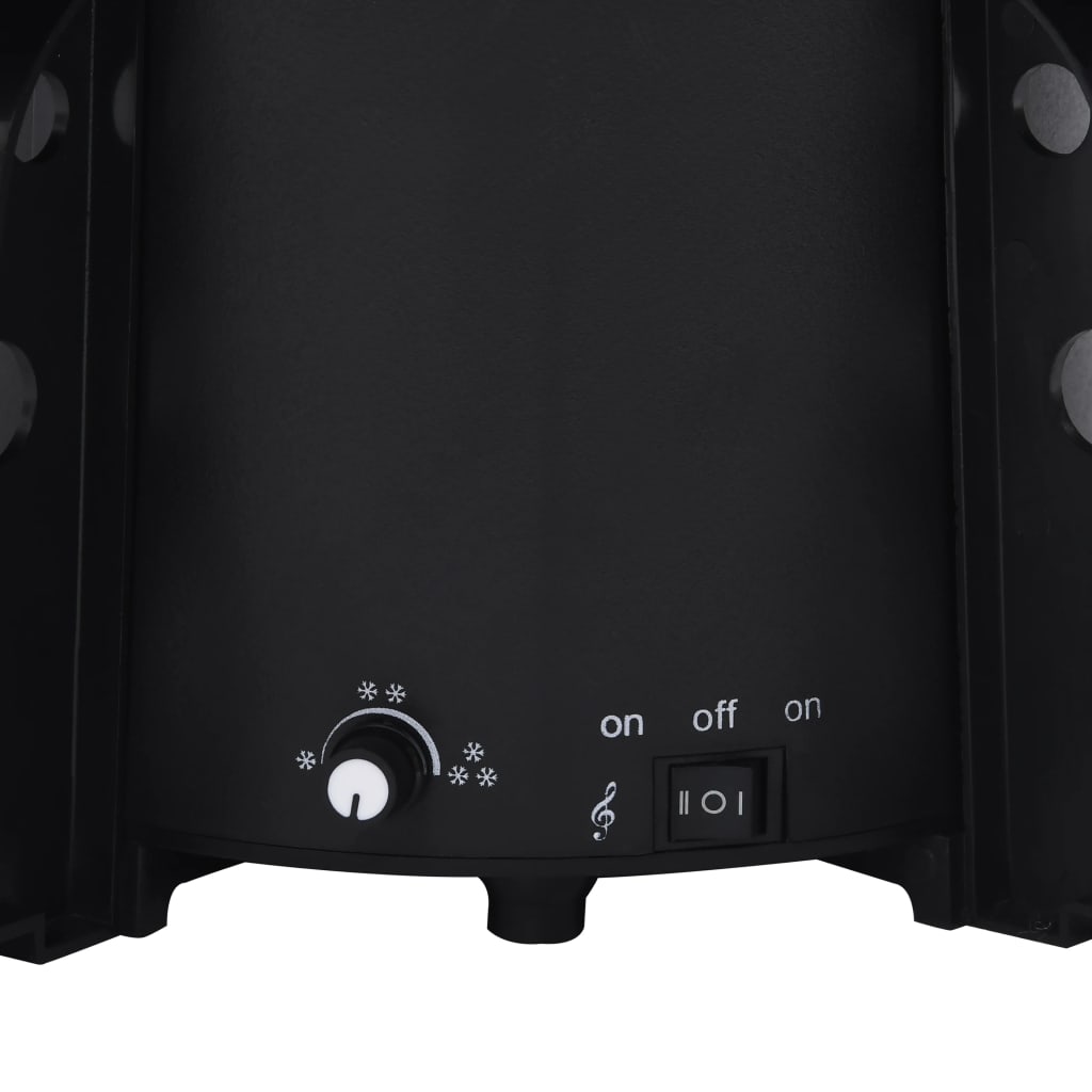 Lunta satava joulukuusi sateenvarjopohjalla musta 190 cm PVC - Harrastajankoti.fi