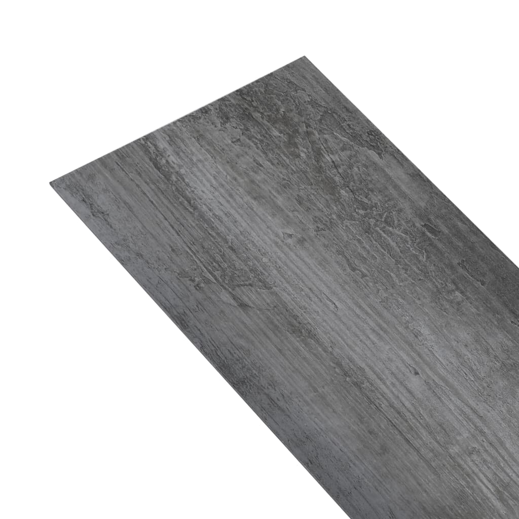 PVC-lattialankut 4,46 m² 3 mm itseliimautuva kiiltävä harmaa - Harrastajankoti.fi