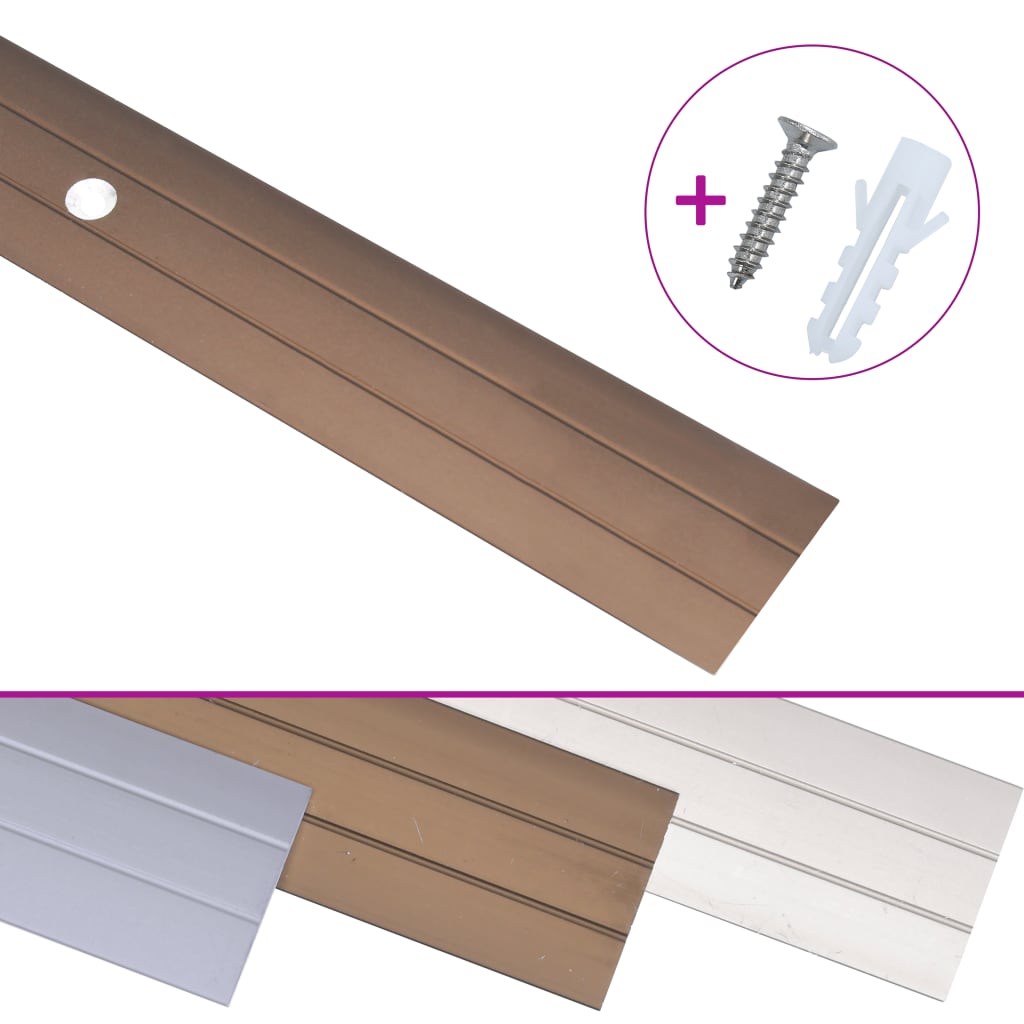 Peitelistat 5 kpl alumiini 100 cm ruskea - Harrastajankoti.fi