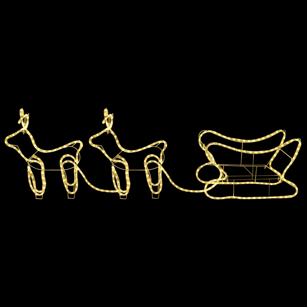 Porot ja reki joulukoriste ulkokäyttöön 576 LED-valoa - Harrastajankoti.fi