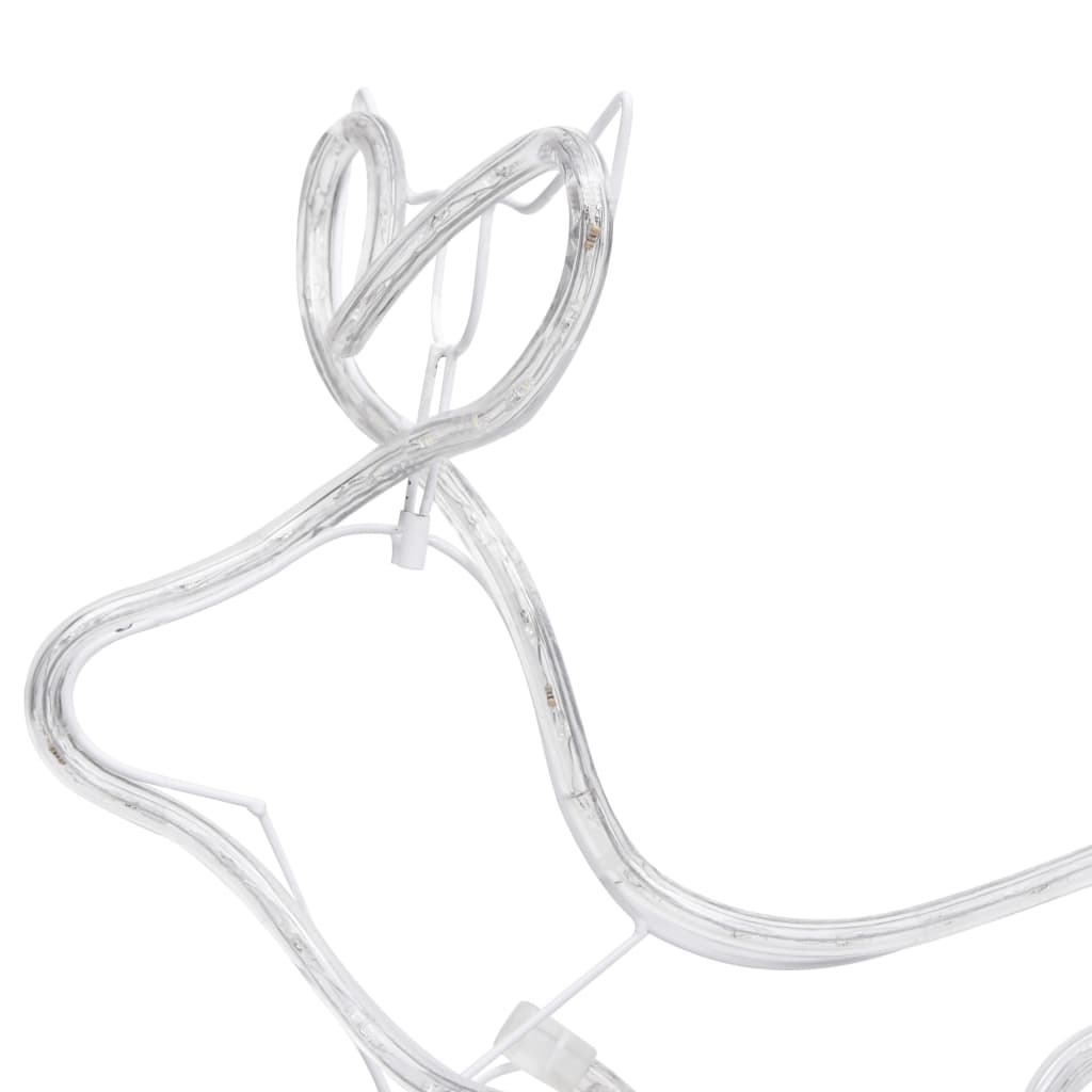 Porot ja reki joulukoriste ulkokäyttöön 576 LED-valoa - Harrastajankoti.fi