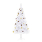 Tekojoulukuusi koristeilla ja LED-valoilla 180 cm valkoinen - Harrastajankoti.fi