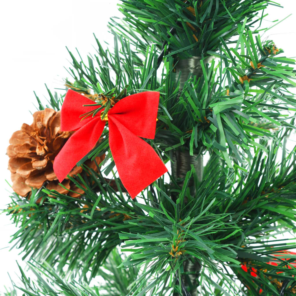 Tekojoulukuusi koristeilla ja LED-valoilla 64 cm vihreä - Harrastajankoti.fi