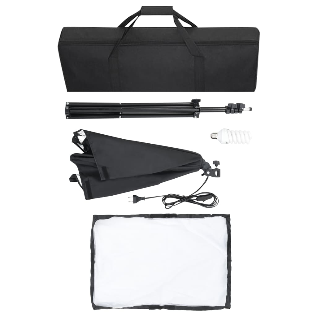 Valokuvastudiosarja softbox-valot, taustakangas ja heijastin - Harrastajankoti.fi