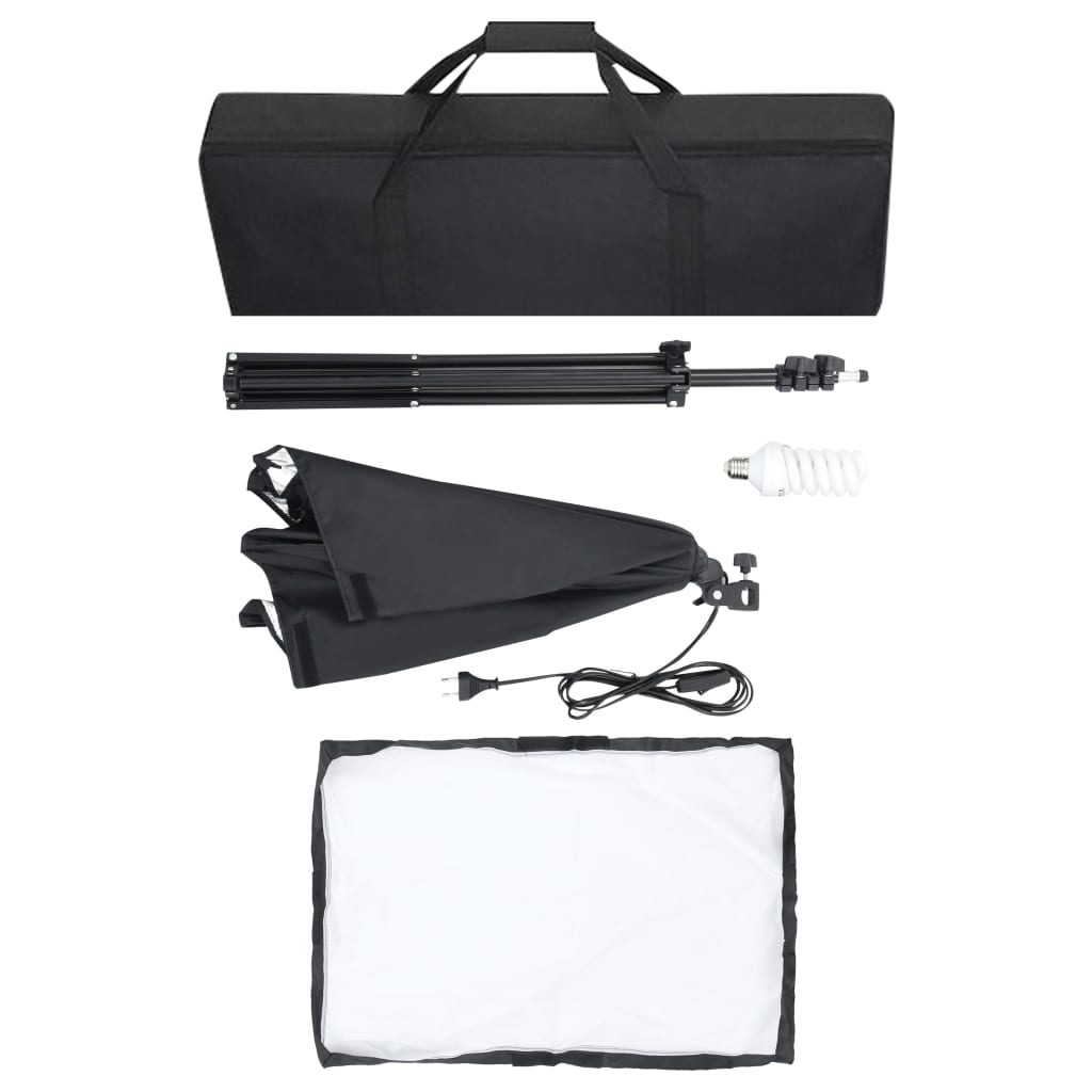 Valokuvastudiosarja softbox-valot, taustakangas ja heijastin - Harrastajankoti.fi