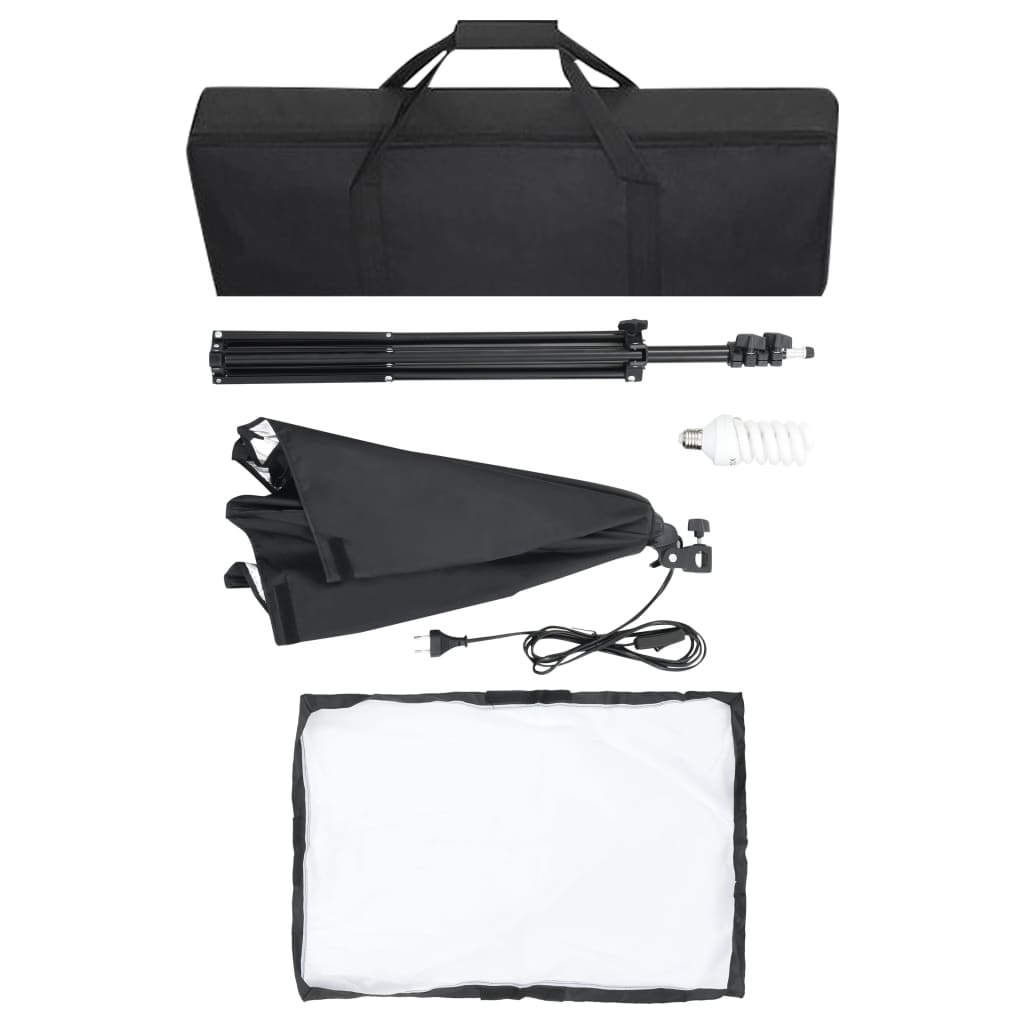 Valokuvastudiosarja softbox-valot, taustakangas ja heijastin - Harrastajankoti.fi