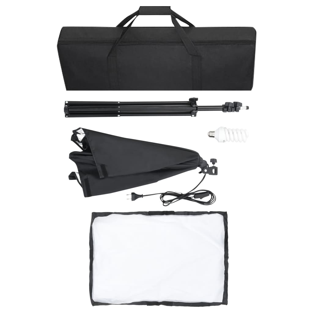 Valokuvastudiosarja softbox-valot, taustakangas ja heijastin - Harrastajankoti.fi