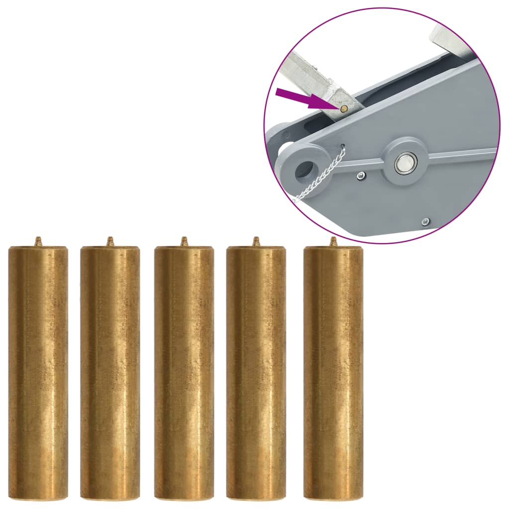 Sokkatapit 1600/3200 kg vaijertaljaan 5 kpl messinki - Harrastajankoti.fi