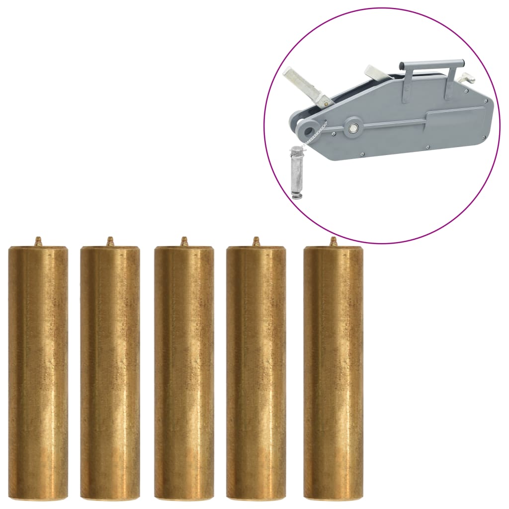 Sokkatapit 1600/3200 kg vaijertaljaan 5 kpl messinki - Harrastajankoti.fi