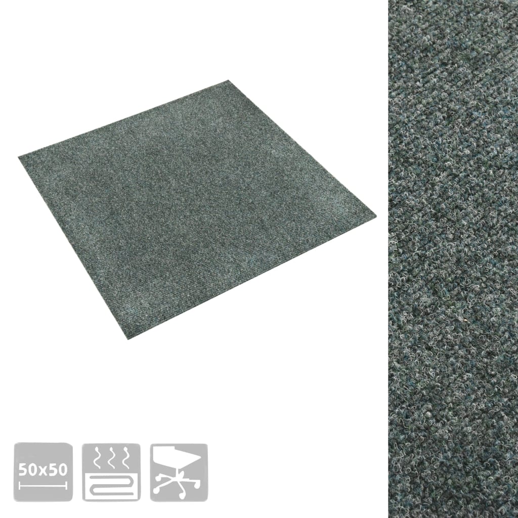Tekstiililaatta 20 kpl 5 m² vihreä - Harrastajankoti.fi
