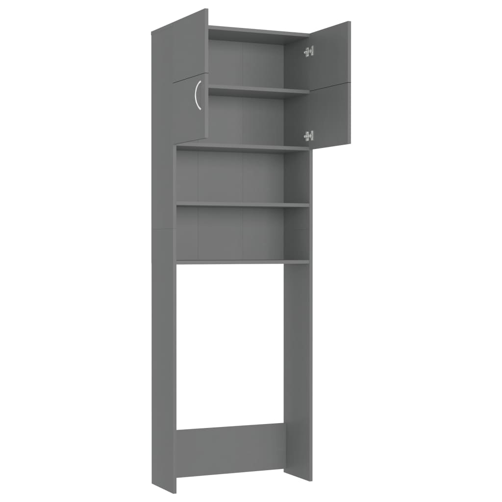 Pesukonekaappisarja harmaa lastulevy - Harrastajankoti.fi