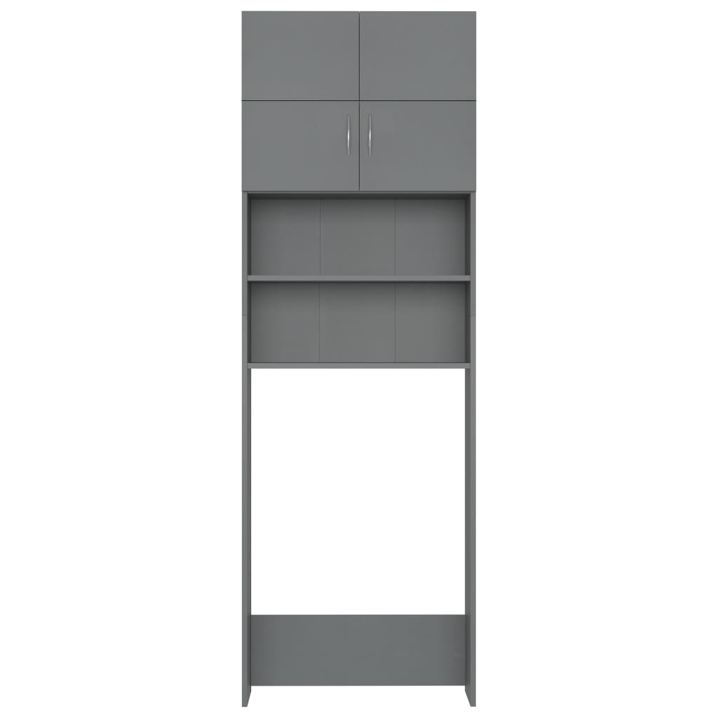 Pesukonekaappisarja harmaa lastulevy - Harrastajankoti.fi