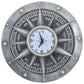 321476 Be Basic Wall Clock Silver 79 cm MDF and Metal - Harrastajankoti.fi