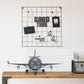 321485 Be Basic Aviator Clock Grey 41x8x17 cm Metal - Harrastajankoti.fi