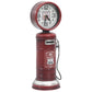 Pöytäkello punainen 13x13x39 rauta ja MDF - Harrastajankoti.fi