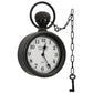 321487 Be Basic Wall Clock Black 20x8x33,5 cm Iron and MDF - Harrastajankoti.fi