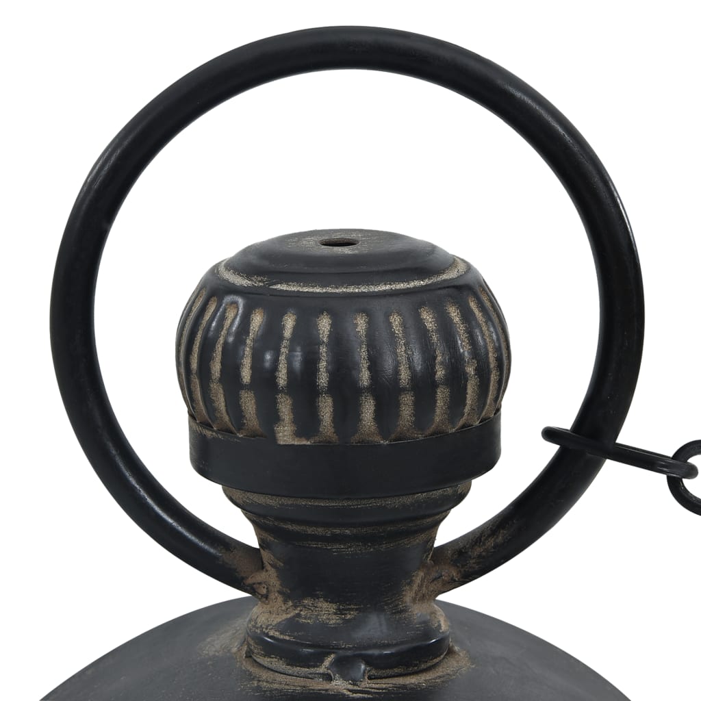 321487 Be Basic Wall Clock Black 20x8x33,5 cm Iron and MDF - Harrastajankoti.fi