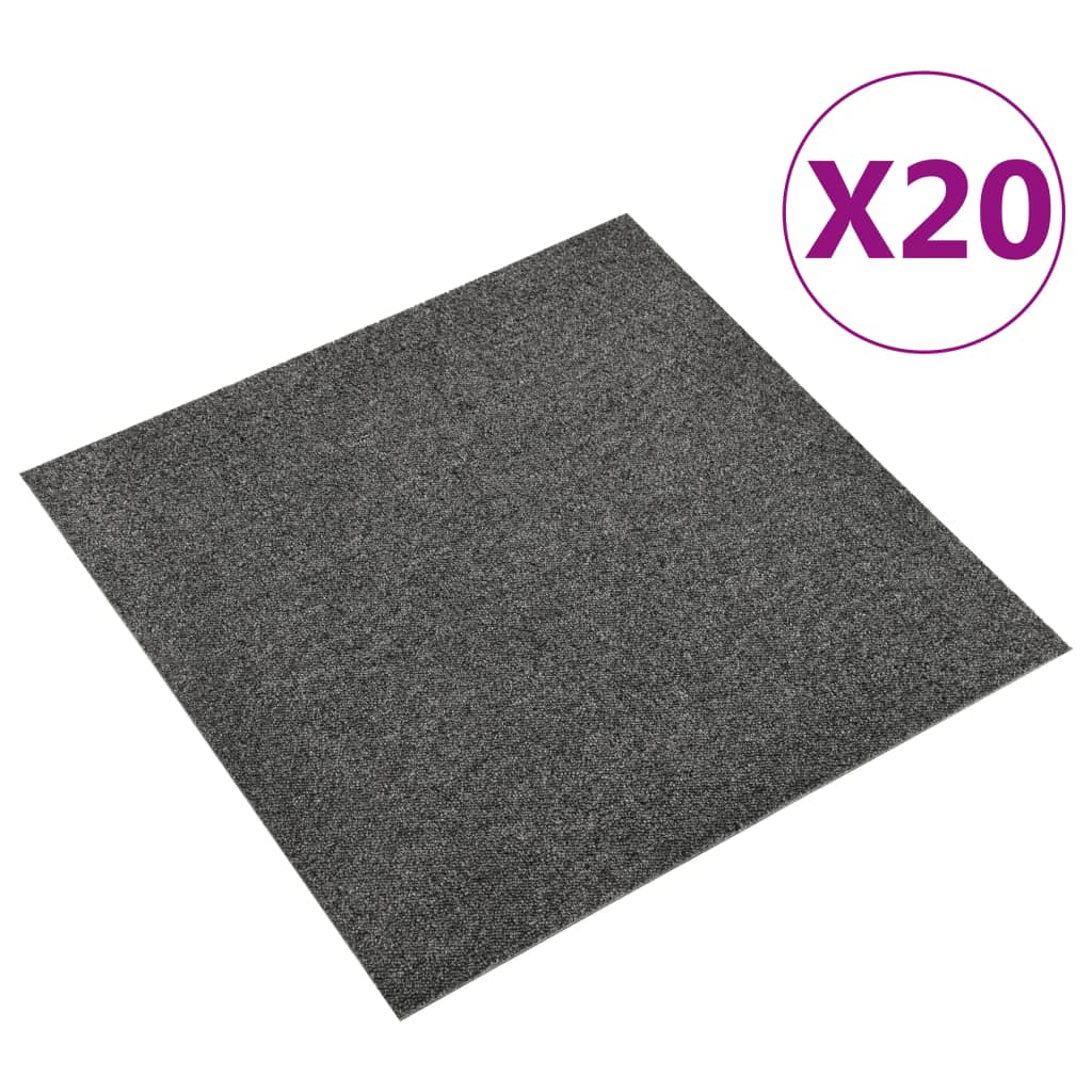 Tekstiililaatta 20 kpl 5 m² 50x50 cm antrasiitti - Harrastajankoti.fi