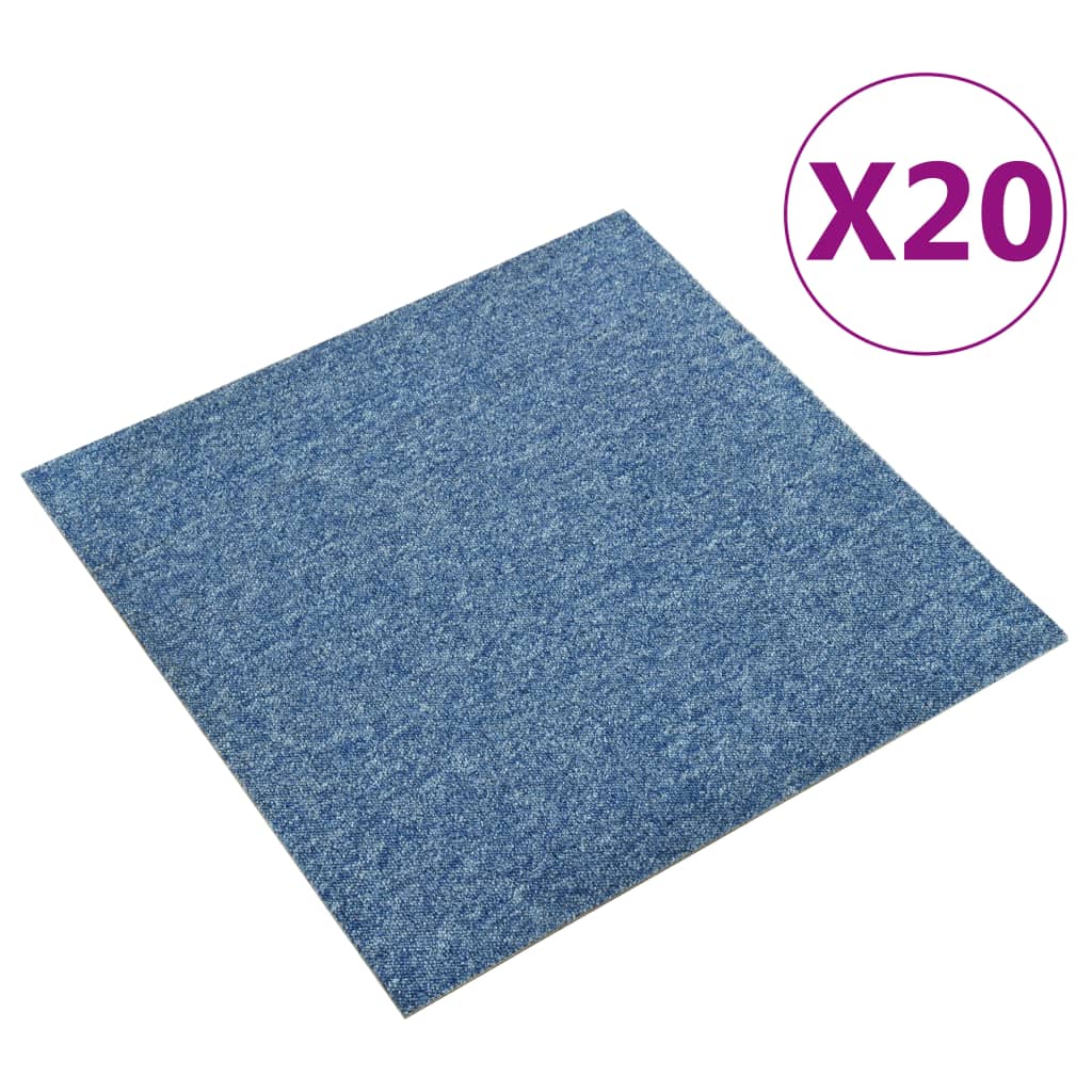 Tekstiililaatta 20 kpl 5 m² 50x50 cm sininen - Harrastajankoti.fi