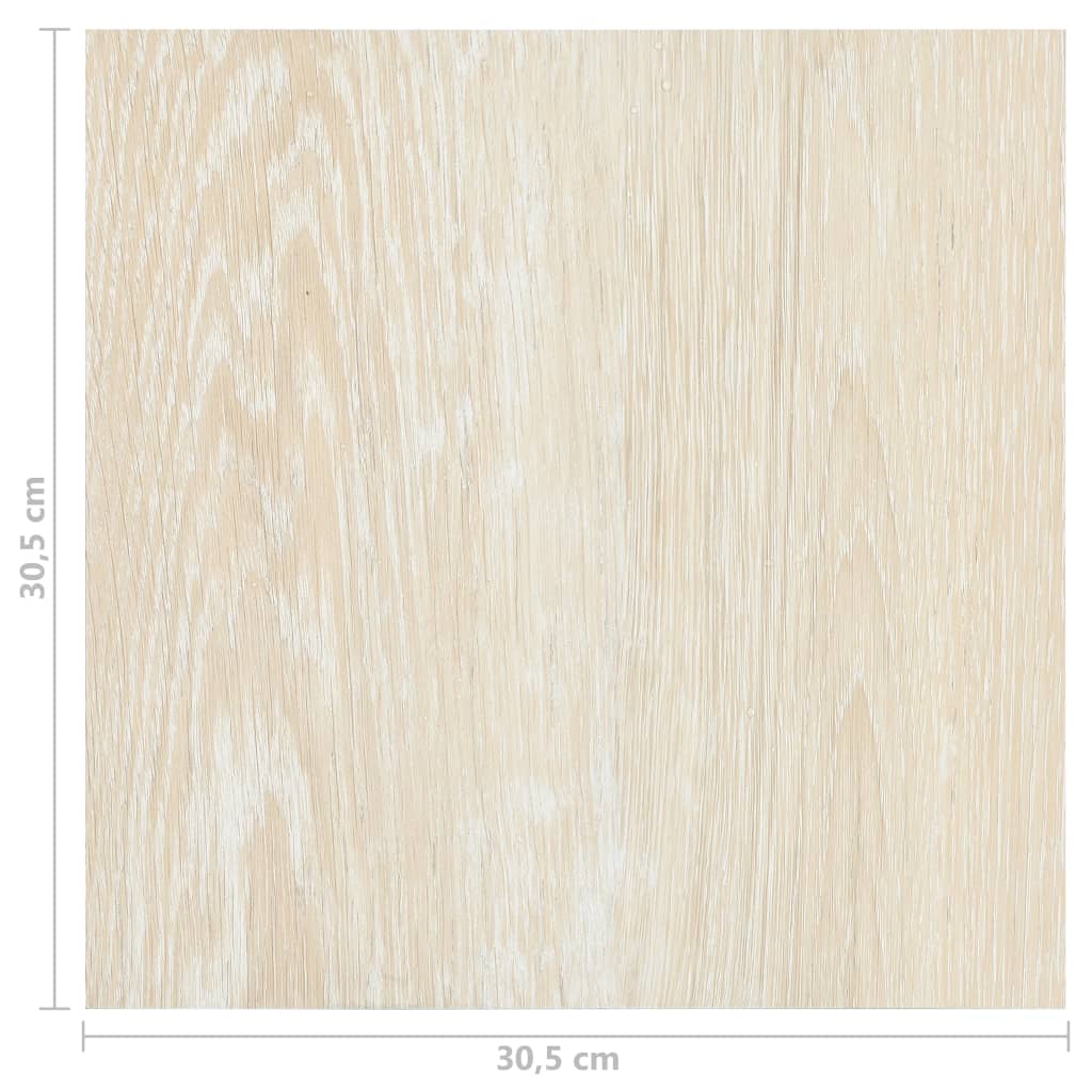 Itsekiinnittyvä lattialankku 55 kpl PVC 5,11 m² beige - Harrastajankoti.fi