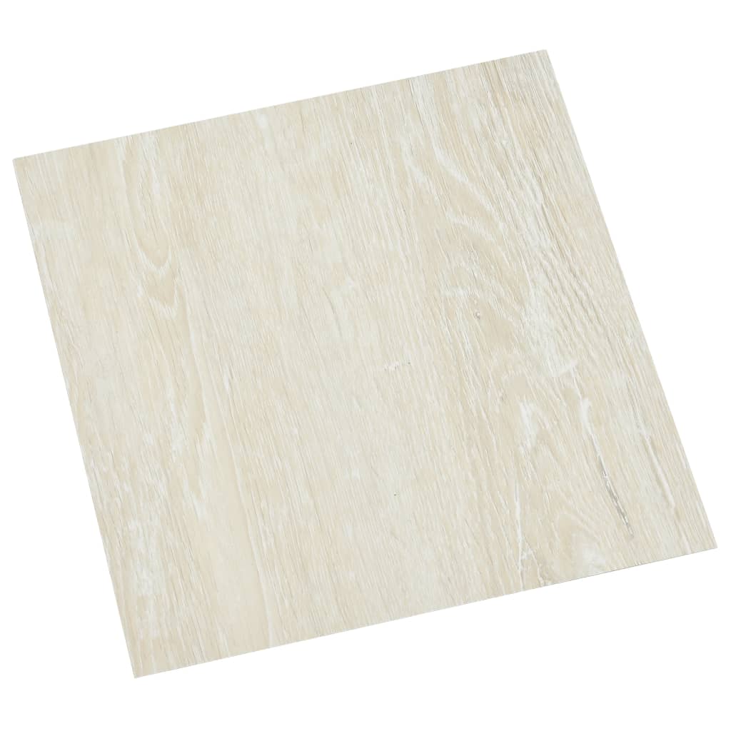 Itsekiinnittyvä lattialankku 55 kpl PVC 5,11 m² kerma - Harrastajankoti.fi