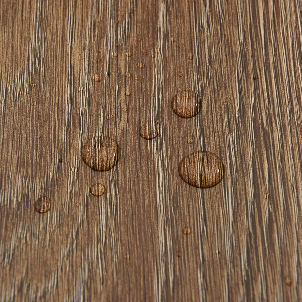 Itsekiinnittyvä lattialankku 55 kpl PVC 5,11 m² ruskea - Harrastajankoti.fi