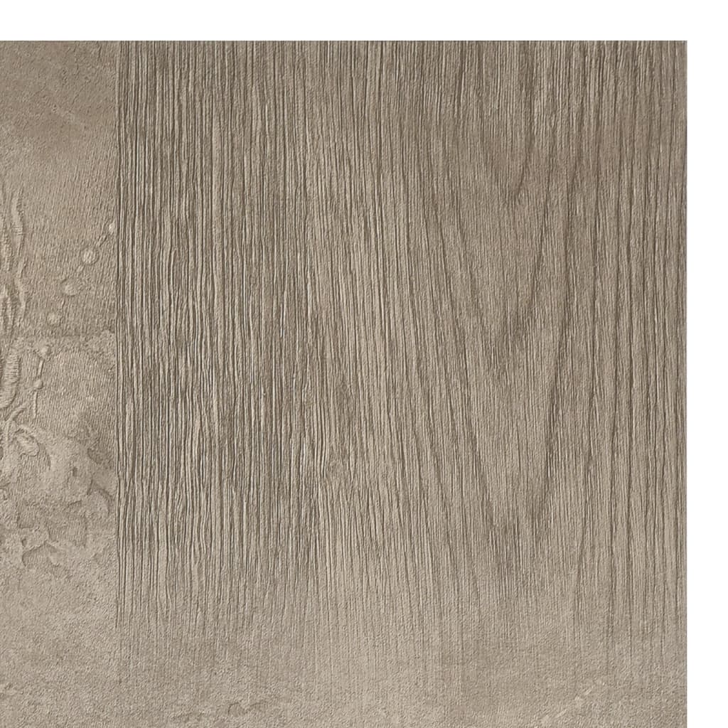 Itsekiinnittyvä lattialankku 55 kpl PVC 5,11 m² harmaa - Harrastajankoti.fi