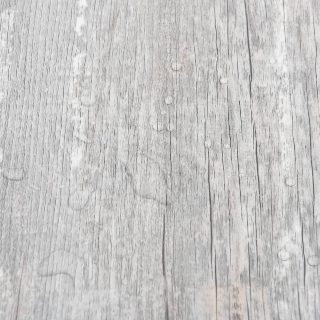 Itsekiinnittyvä lattialankku 55 kpl PVC 5,11 m² harmaa - Harrastajankoti.fi