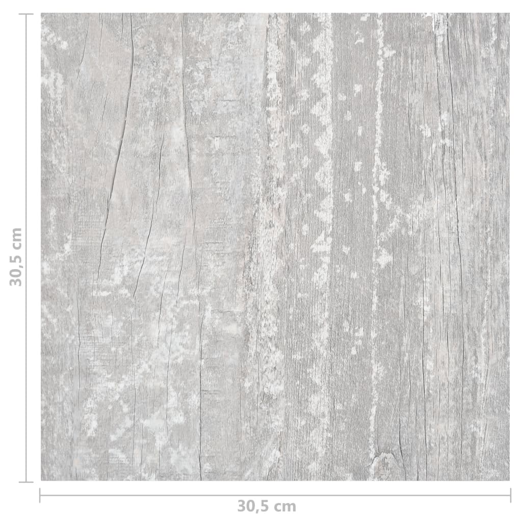 Itsekiinnittyvä lattialankku 55 kpl PVC 5,11 m² harmaa - Harrastajankoti.fi