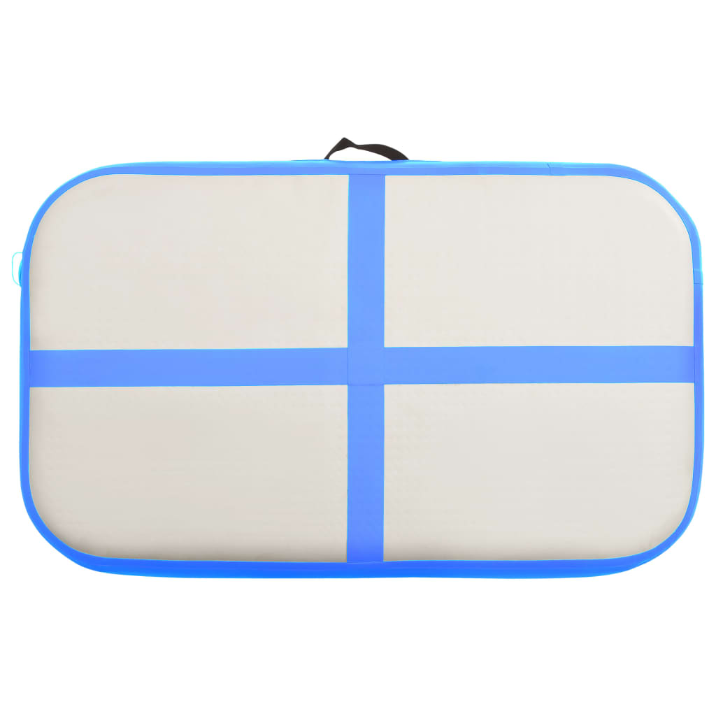 Täytettävä voimistelumatto pumpulla 60x100x20 cm PVC sininen - Harrastajankoti.fi