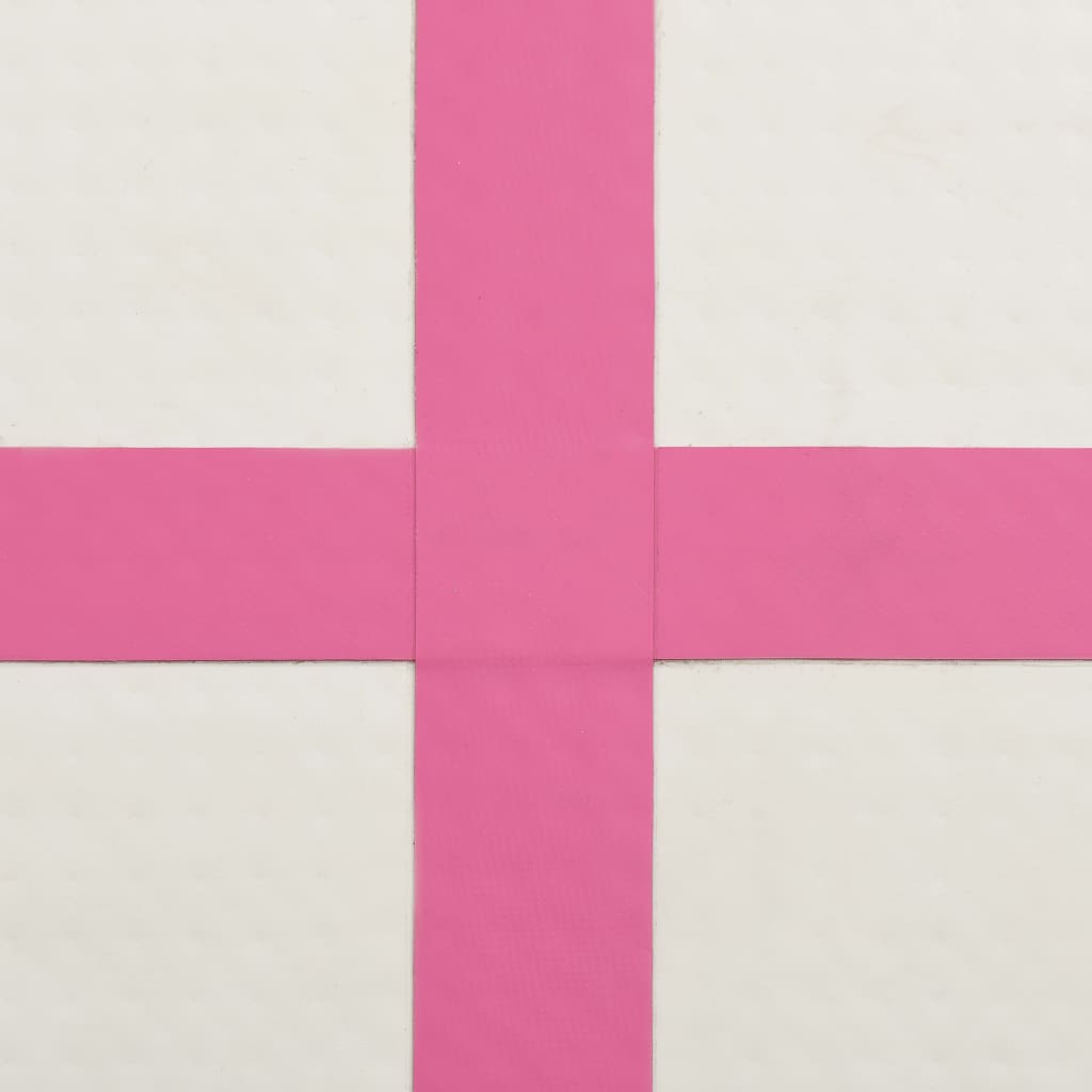 Täytettävä voimistelumatto pumpulla 700x100x20 cm PVC pinkki - Harrastajankoti.fi