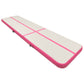 Täytettävä voimistelumatto pumpulla 700x100x20 cm PVC pinkki - Harrastajankoti.fi
