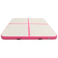 Täytettävä voimistelumatto pumpulla 200x200x15 cm PVC pinkki - Harrastajankoti.fi