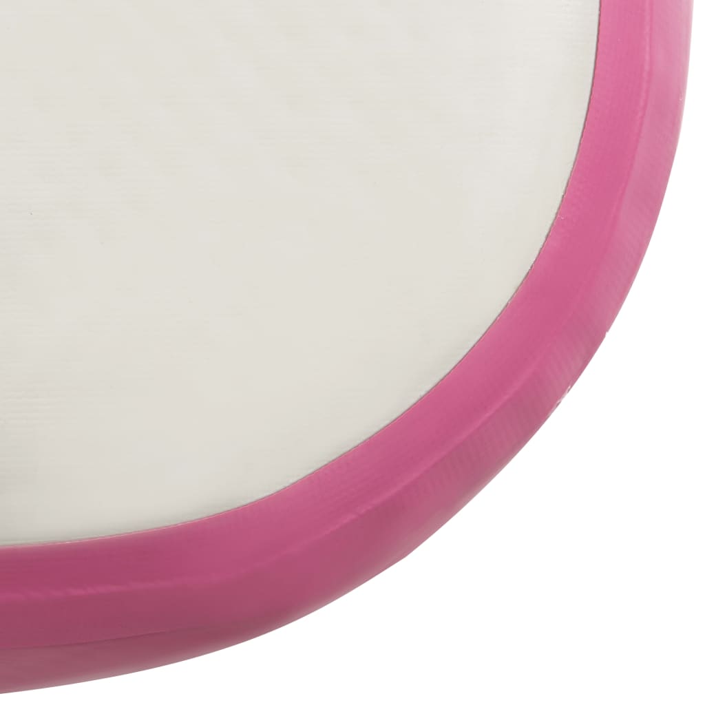 Täytettävä voimistelumatto pumpulla 200x200x15 cm PVC pinkki - Harrastajankoti.fi