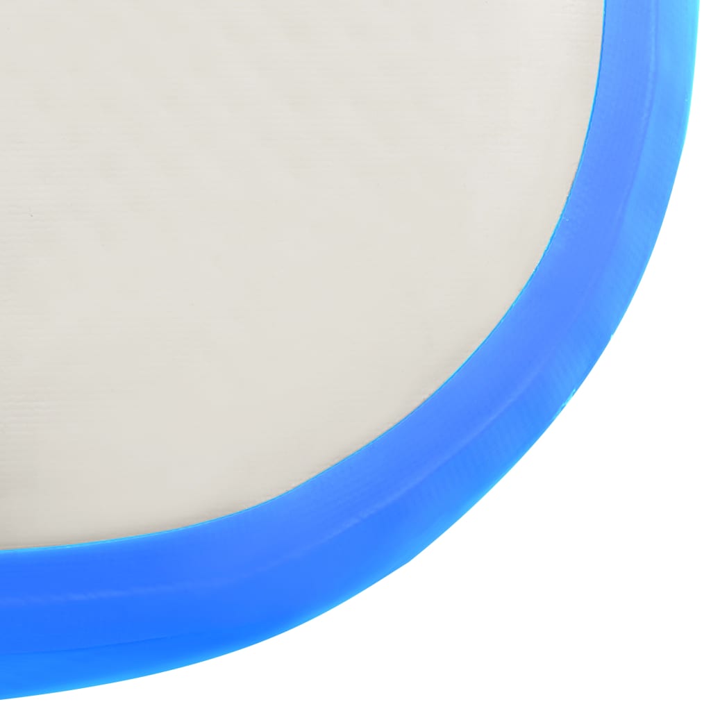 Täytettävä voimistelumatto pumpulla 200x200x20 cm PVC sininen - Harrastajankoti.fi