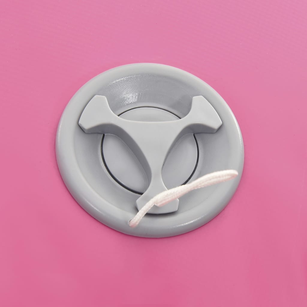 Täytettävä voimistelurulla pumpulla 120x90 cm PVC pinkki - Harrastajankoti.fi