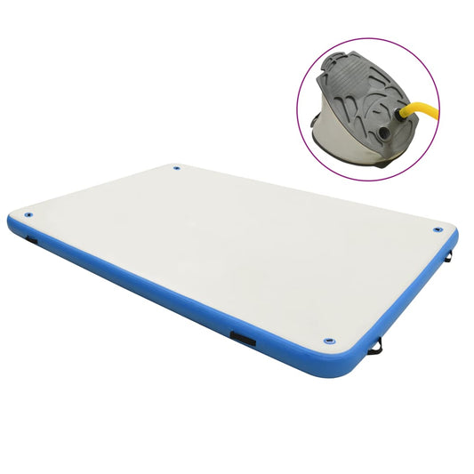 Täytettävä kelluva lautta sinivalkoinen 300x150x15 cm - Harrastajankoti.fi