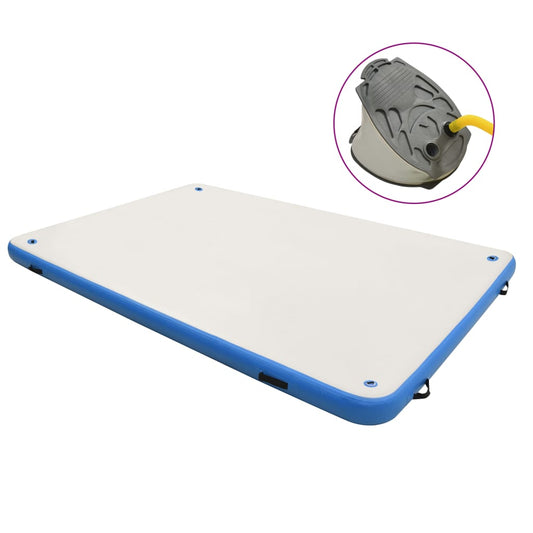 Täytettävä kelluva lautta sinivalkoinen 300x200x15 cm - Harrastajankoti.fi