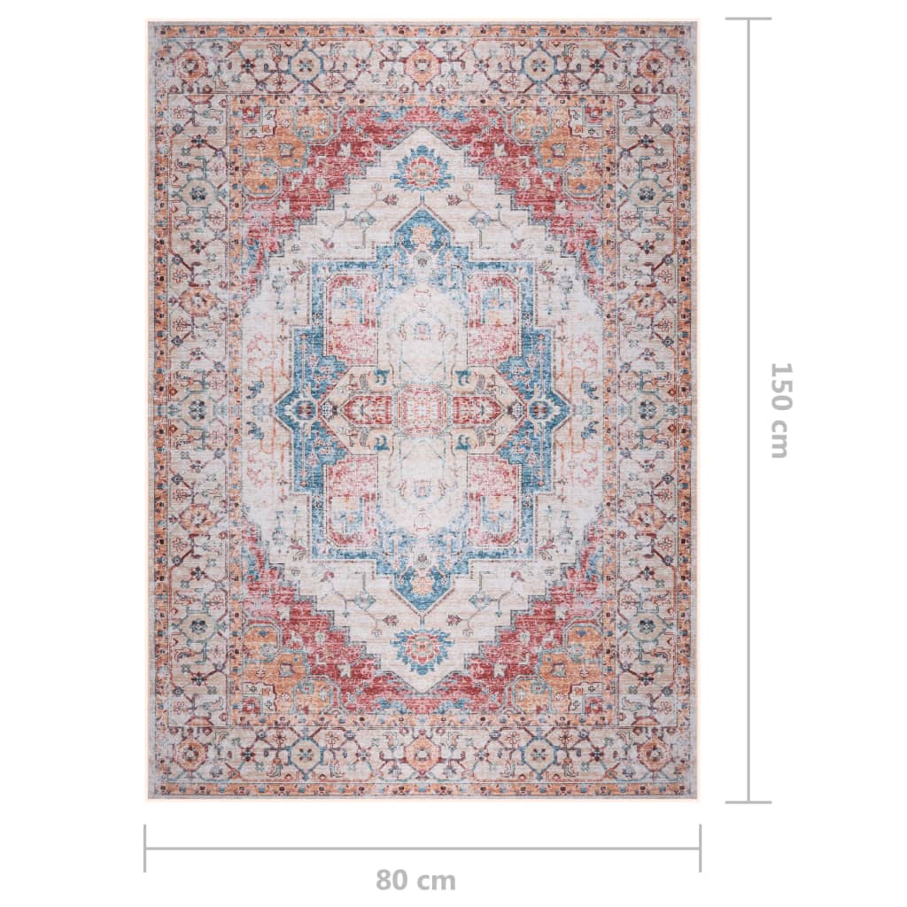 Painatettu matto monivärinen 80x150 cm kangas - Harrastajankoti.fi