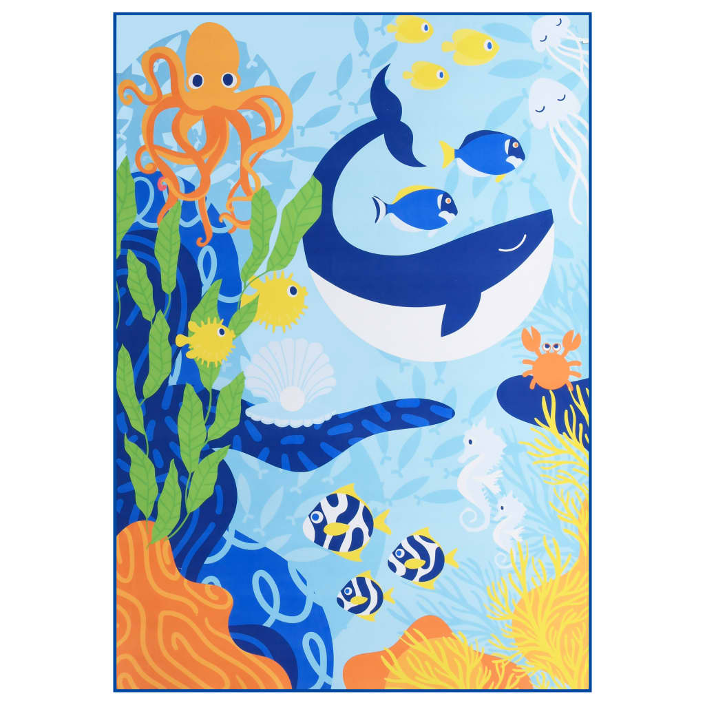 Painatettu matto monivärinen 140x200 cm kangas - Harrastajankoti.fi