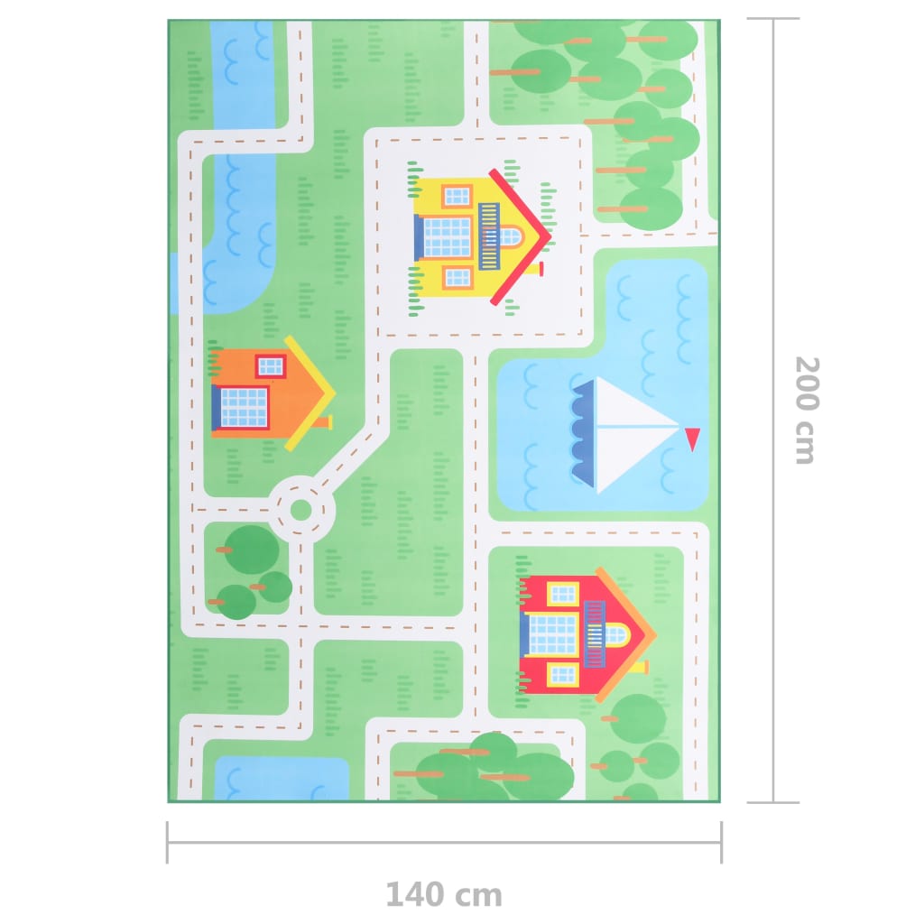 Painatettu matto monivärinen 140x200 cm kangas - Harrastajankoti.fi