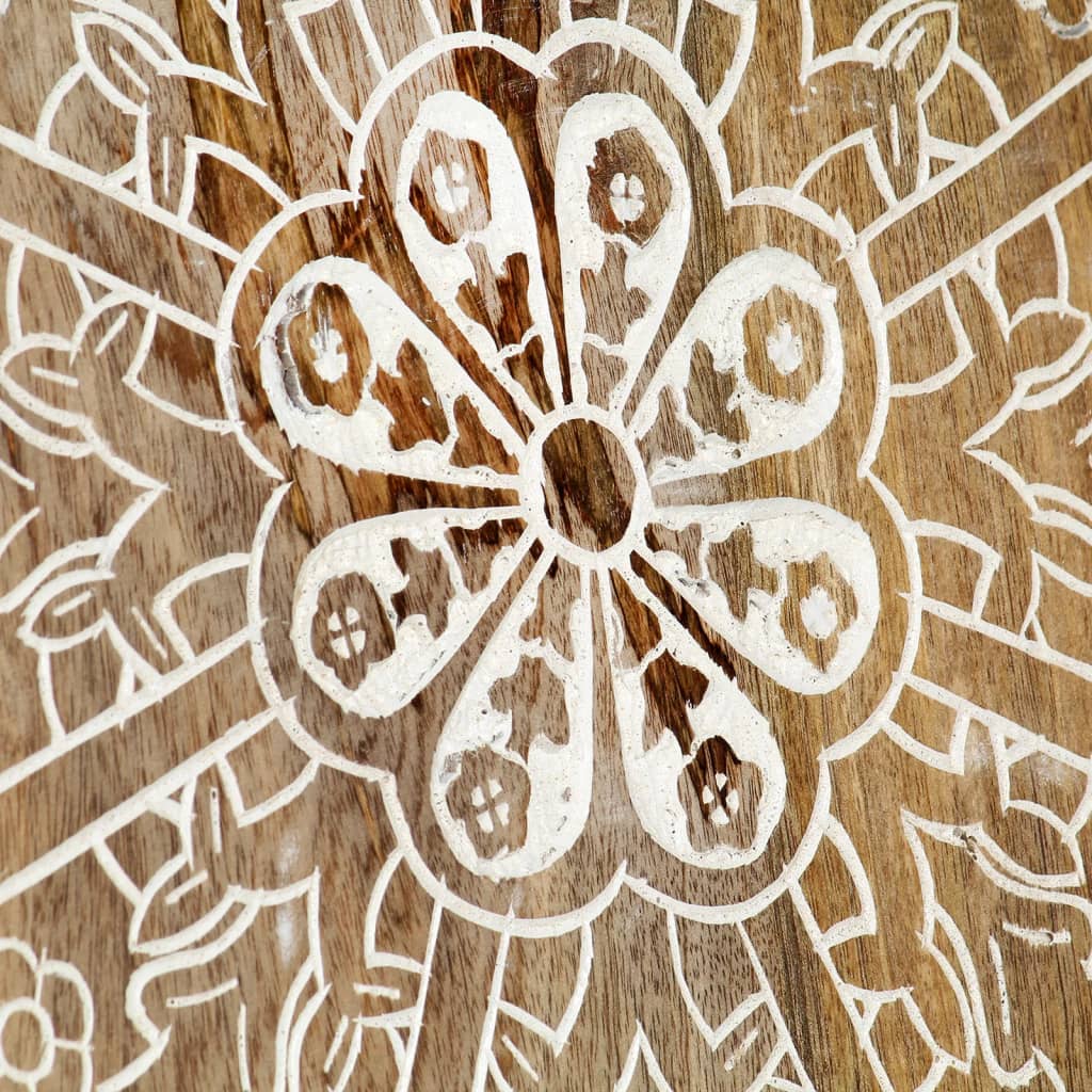 Käsinveistetty seinäpaneeli 2 kpl täysi mangopuu 60x60x2,5 cm - Harrastajankoti.fi